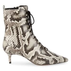 ALEXANDRE BIRMAN Millen Python Snakeskin Ankle Booties size 39 NWT $2,703